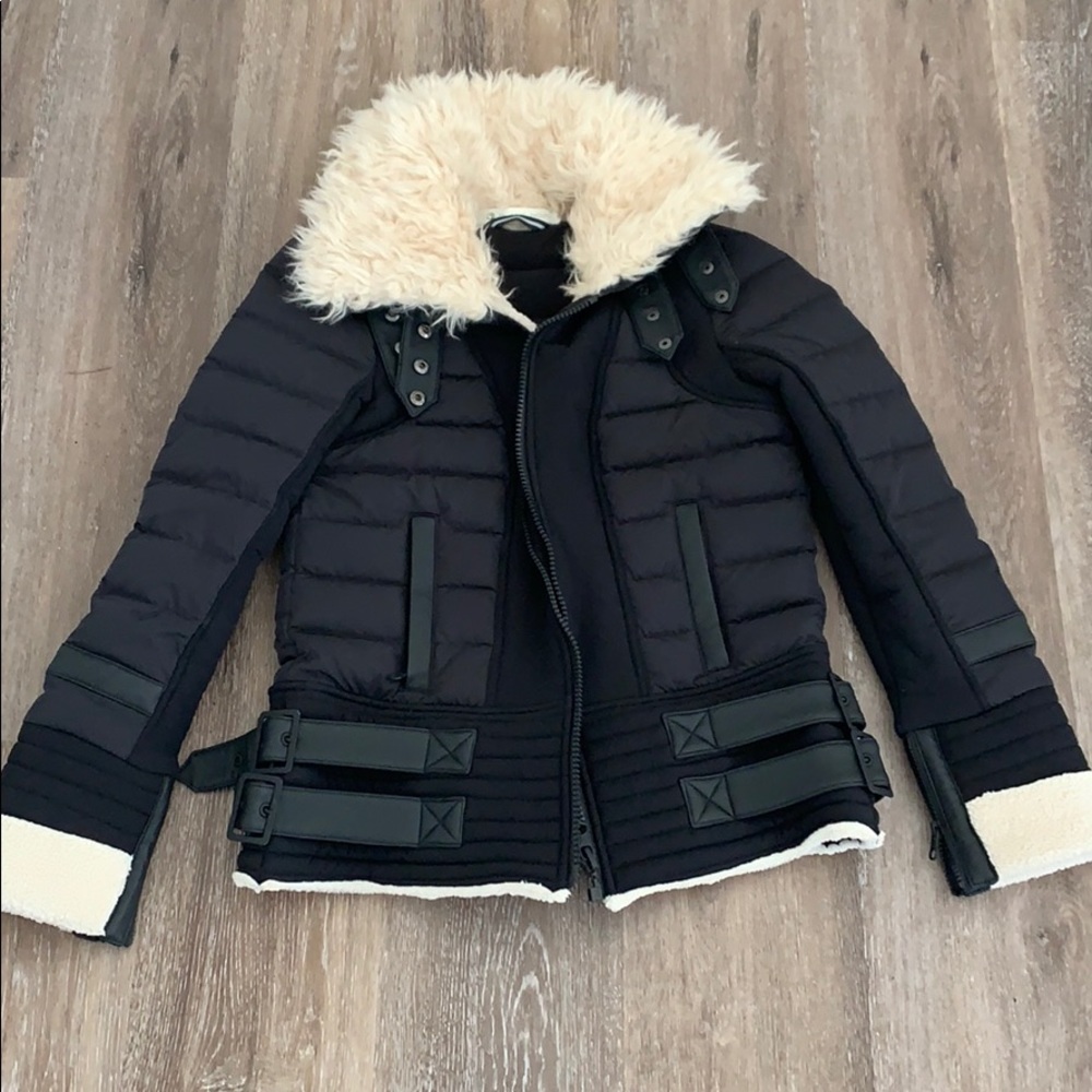 Moto aviator puffer by blanc noir